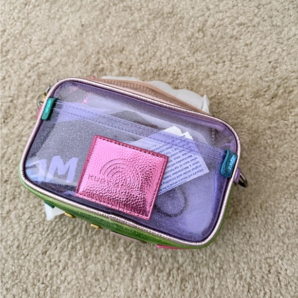 Kurt Geiger Pink and Gold Camera style Bag - Picture 2 of 4